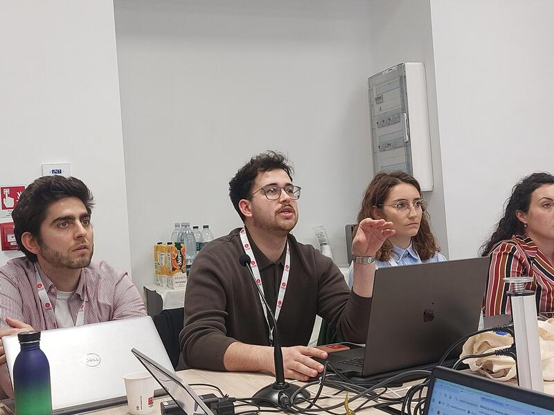 TENTACLE M12_Thomas Benoot_Rui Silva (UGent)_Stefania Cortopassi (è di UNIPI ma sta lavorando a UGent)_Irene Chiesa (UNIPI)